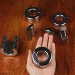 Magnetic Ball Stretcher Male Enhancer Chastity Ring Stainless Steel Weights UK