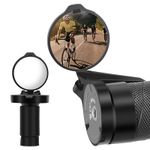 WEST BIKING Bicycle Rearview Mirror 360° Rotation Bike Bar End View Mirror 1pcs