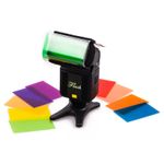 12x Coloured Light Filters Gels 48x70mm Holder Flash Speedlite Lighting UK