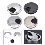 Sturdy and Detachable Desktop Cable Tidy Wire Hole Cover 50mm 60mm 80mm