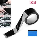 Gloss Black Car Vinyl Wrap Strip 5cm × 10m Anti-Scratch Film Door Edge Protector