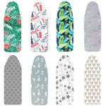 Cotton Ironing Board Cover with Padding, Foam Thermal Layer Protection, Easy Fit