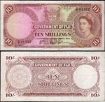 Fiji. Ten Shillings 1-9-1964 (WPM 52d) C/7 81352 Crisp F-VF.