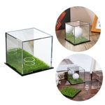 Golf Ball Display Case Acrylic Case Clear Display Box Square Holder Stand UK