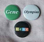 Gene (indie / britpop) three 25mm button badges inc 'Olympian'. Free UK P&P!