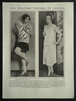 Actress Pauline Frederick & Dancer Elizabeth Morgan 1927 Photo Article 6760 