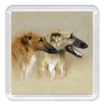 BORZOI Dog Acrylic Coaster Novelty Drink Cup Mat Great Gift