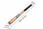Heavy Duty Wooden Baseball Bat 32” Rounders Softball Bat Black Grip Outdoor UK