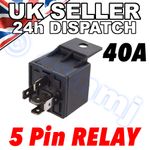 5 Pin 12v 40A CHANGE OVER RELAY For Aux Lights Horns etc Car Boat Van Motorbike