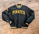 MLB Pittsburgh Pirates Campri Teamline Satin Baseball Bomber Jacket XL Vintage