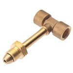 LPG 3 WAY GAS POL ADAPTER TEE CONNECTOR FOR PROPANE GAS BOTTLE PIG TAIL HOSES