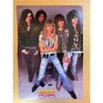 KIX KERRANG PIN-UP POSTER original 1991 centre poster so it is folded with stapl