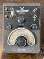 1947 AVO 107A Electronic Test Unit RF Bridge Inductance Capacitance Q Meter