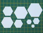 HEXAGON PAPER TEMPLATES 120GSM PATCHWORK QUILTING EPP