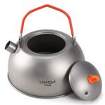 Lixada 600ml Titanium Tea Kettle for Boiling Water Coffee Tea Pot AJRT W0A6
