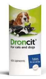 Droncit Dogs Cats Care Tapeworm Worming Tablets Wormer Fast Effective 50mg