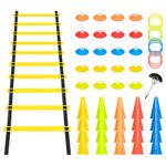 Agility Speed Hurdles Ladder Cones Marker Set Football Training Sports Equipment
