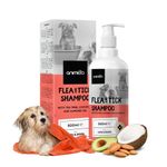 Flea and Tick Shampoo - 500ml for Dogs, Cats, Puppies & Kittens | Anti Itch Tick