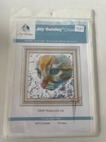 Joy Sunday Cross Stitch Kit - Watercolour Cat D868