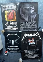 4 RARE VINTAGE BILLBOARD/RECORD STORE POSTERS - METALLICA -  SOME DOUBLE SIDED