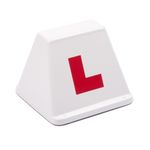 Lettercraft SOM 12 White - Magnetic Driving School Instructor Roof Sign Free P&P