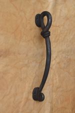 Vintage style Cast iron Large Front door gate Twisted Rope Shape pull handle