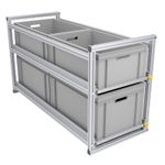 Rear extension for Pössl Summit 640-heavy duty vacuum 220 kg - 120x40 cm - Box Car