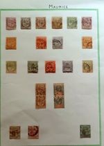 CLASSIC LOT GB UK MAURITIUS VF USED k19)