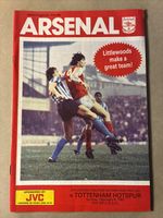 ARSENAL V TOTTENHAM HOTSPUR 1986-87 LEAGUE CUP PROGRAMME