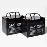 2 x 12v 33/36AH  RECONDITIONED MOBILITY SCOOTER WHEELCHAIR BATTERIES