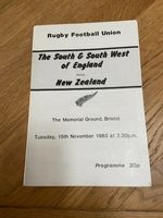 Rugby Programme South  & South West of England v New Zealand  1983