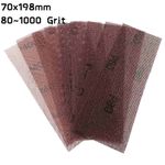70x198mm 80~1000 Grit Dust-free Mesh Abrasive Sanding Sheet Hook &Loop Sandpaper