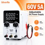 Variable DC Power Supply 60V 5A High Precision Switching Bench Power Supply