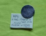 Italian States NAPLES 1 Tari 1694 Charles Carlo II Silver Italy Coin