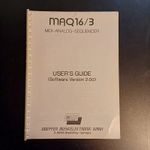 Doepfer MAQ 16/3 Sequencer Users Manual. Original