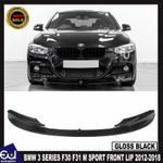 FOR BMW 3 SERIES F30 F31 M SPORT FRONT BUMPER SPLITTER LIP GLOSS BLACK 2012-2018