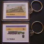 1927 Baltimore & Ohio PRESIDENT Class 4-6-2 Train Stamp Keyring (Loco 100)