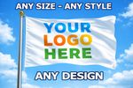 CUSTOM PERSONALISED PRINTED FLAG BANNER - ANY SIZE - ANY DESIGN -  UK SELLER