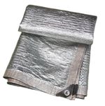 Reflective Sun Shade Sail Net Aluminum Foil Mesh 99% UV Canopy Sunscreen Cover
