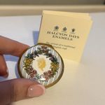 Halcyon Days Enamel Hinged Trinket Box Queen Elizabeth II Diamond Jubilee