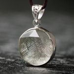 Genuine Natural Gibeon Iron Meteorite Pendant 10mm 12mm Women Men Moldavit AAAAA
