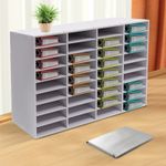 36-compartment Literature Organizer File Sorter Office Mailbox Organizer