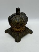 Vintage 1953 Queen Elizabeth II Coronation Cast Iron Crown Money Box
