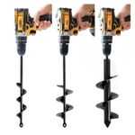 Auger Spiral Drill Bit Post Hole Digger Tools Garden Planting Earth Planter UK