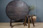 Antique French Vendange Wine Table 19th Century Oak Folding Vineyard Table
