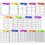 Address Labels White A4 Sheets Sticky Self Adhesive for Inkjet / Laser Printer