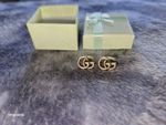 Gucci Gold GG Earrings 1cm Excellent Condition