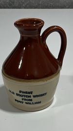 Antique Vintage Miniature Ceramic Bottle By Fort William