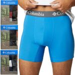 Columbia 3 Pack Mens Performance Boxer Comfort Stretch Cooling Underwear Multi