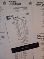 2025-26 NEWCASTLE UNITED v SUNDERLAND (OFFICIAL TEAMSHEET)